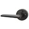 Sure-Loc Hardware Sure-Loc Hardware Basel Round Privacy Lever, Reversible Handing, Flat Black BS102-RD FBL - alternate 1
